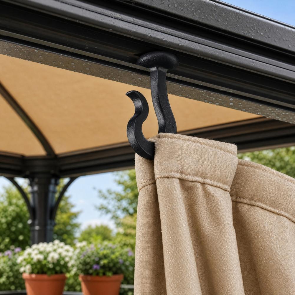 Outdoor Furniture Hay - 50/100Pcs Plastic Outdoor Curtain Hooks Mosquito