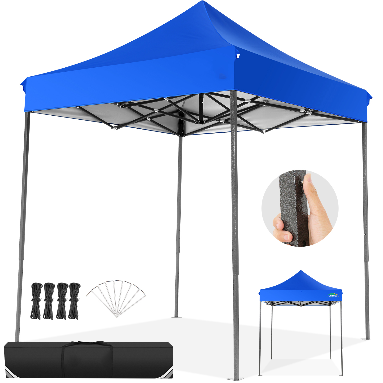Gazebo Pop Up - 6.6x6.6ft Pop Up Canopy Without Sidewall