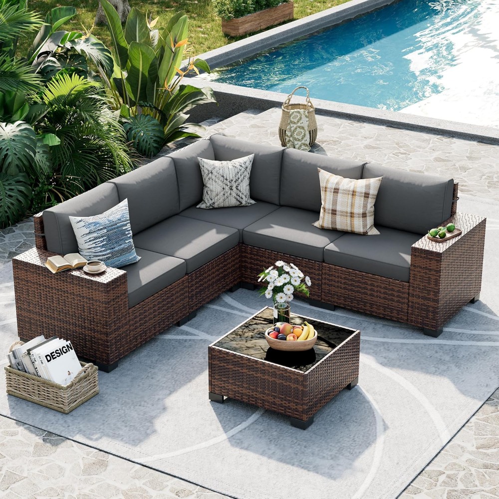 Outdoor Furniture For Cafe - Patio Furniture Set, 8 Inch Armrest