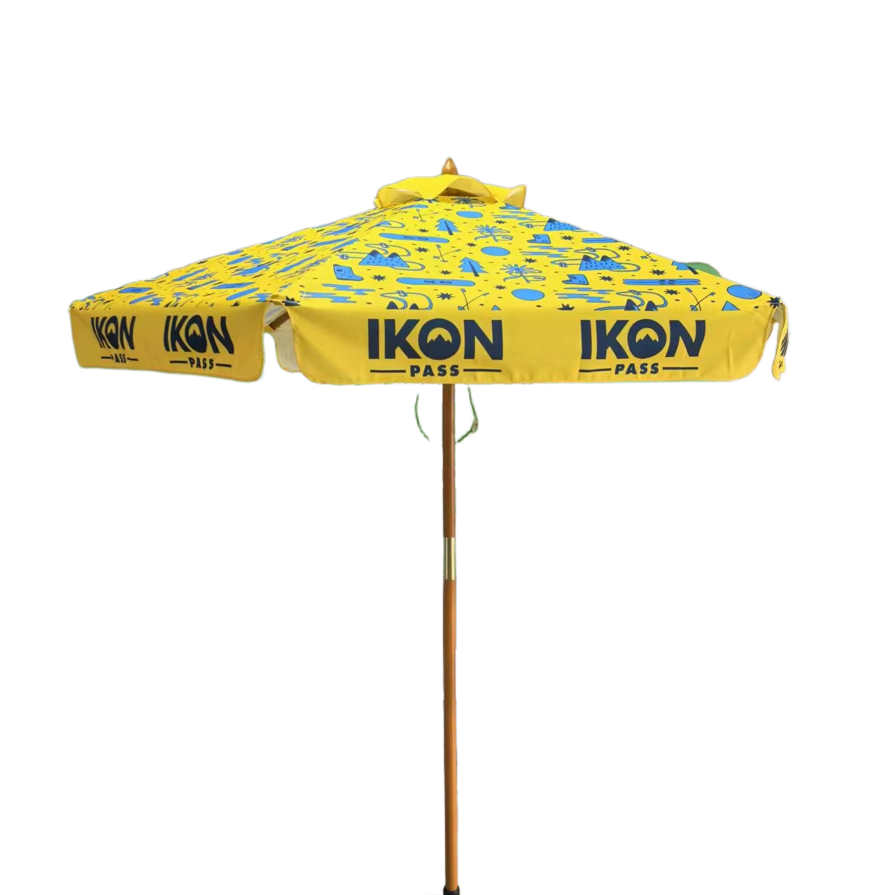 Outdoor Furniture For Cafe - 7',7.5',9',Outdoor Promotional Commercial Wooden Printed Branded