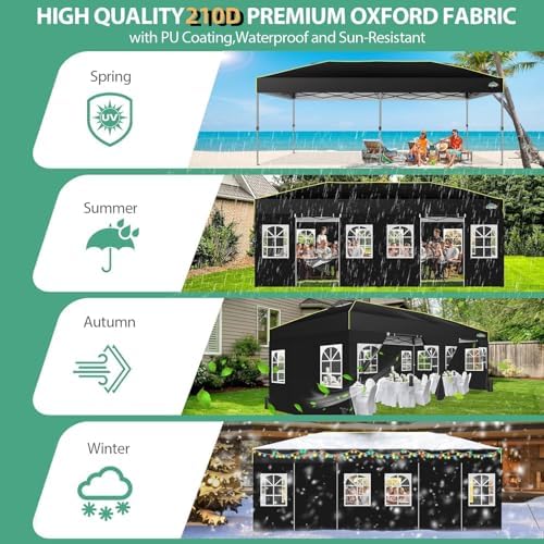 10x20 Pop Up Canopy with 6 Sid - Gazebo Pop Up avaliação e preço