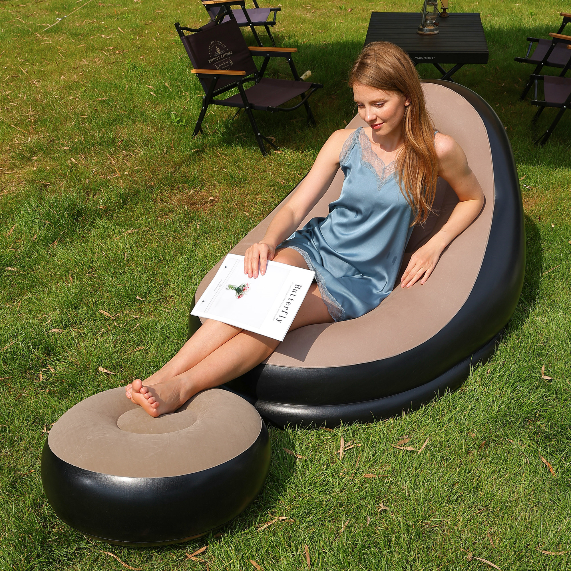 Lazy Couch Sofas Inflatable Ch - Outdoor Daybed Furniture avaliação e preço