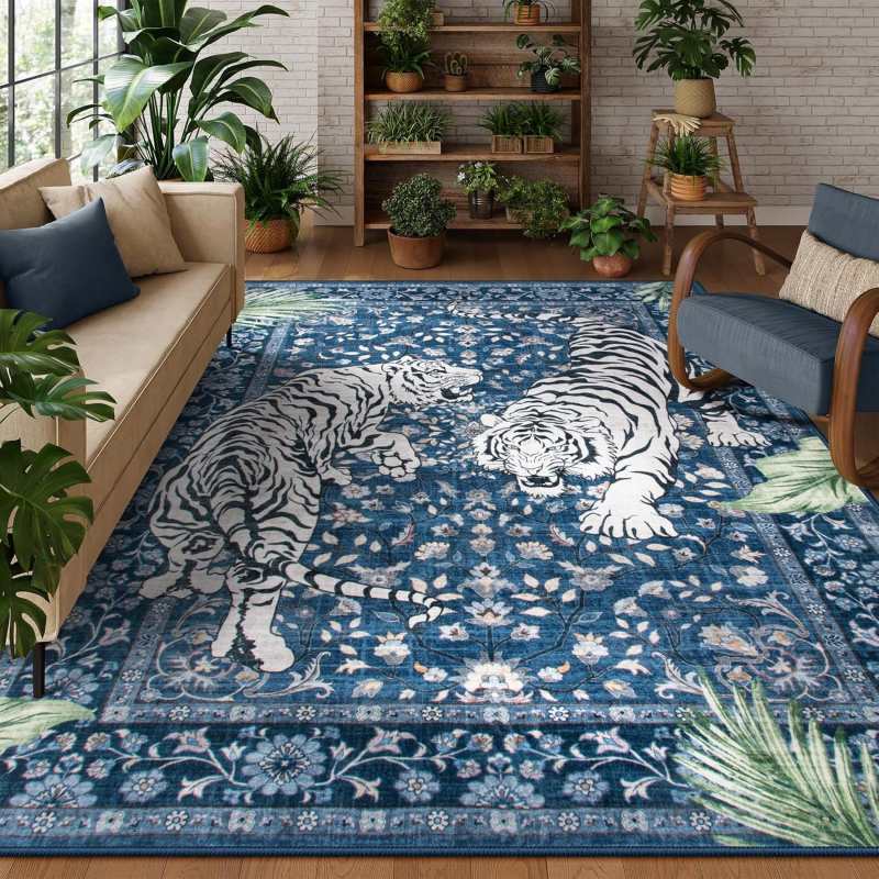 VIKAMA Boho Tiger Pattern Area - Outdoor Furniture For Cafe avaliação e preço