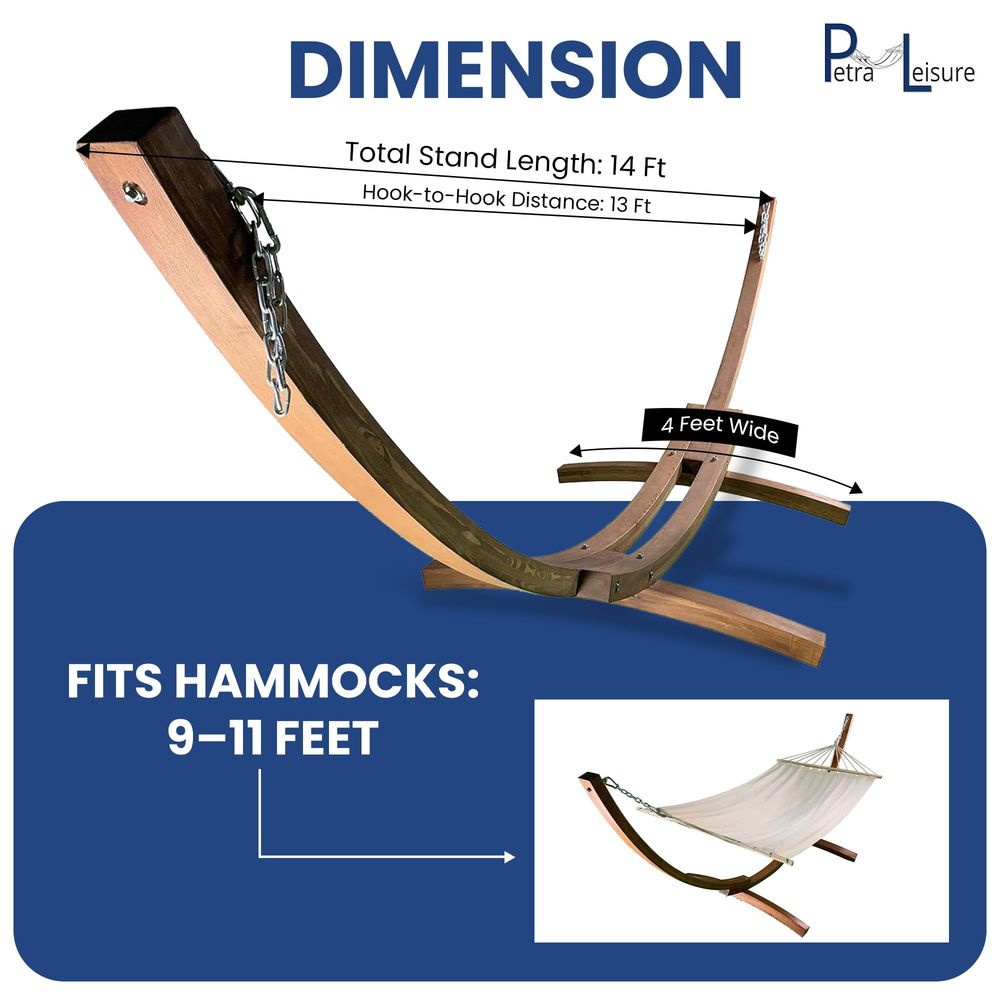 Ft. Wooden Arc Hammock Stand.  - Hammock With Stand avaliação e preço
