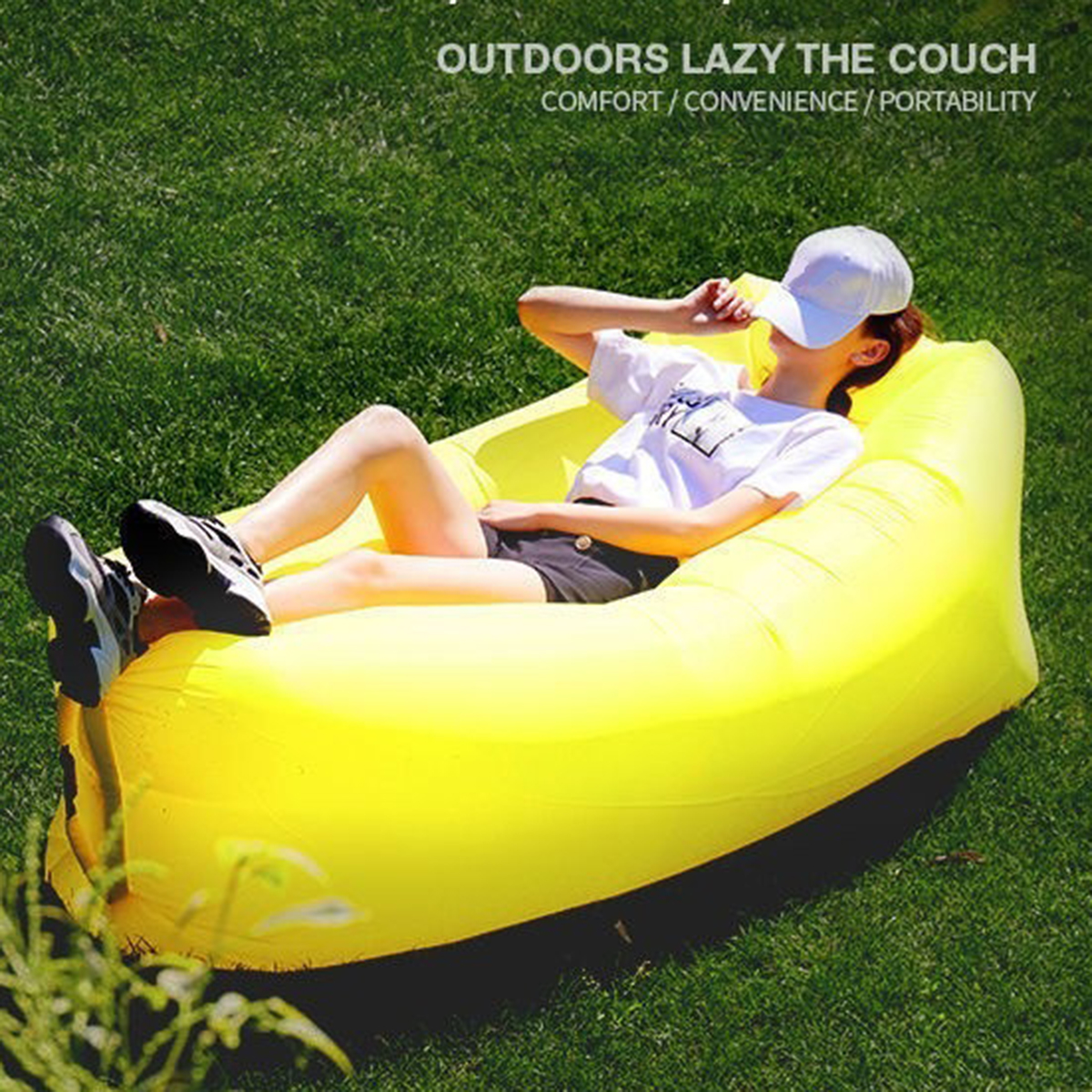 Lazyman Inflatable Sofa Air Be - Outdoor Daybed Furniture avaliação e preço
