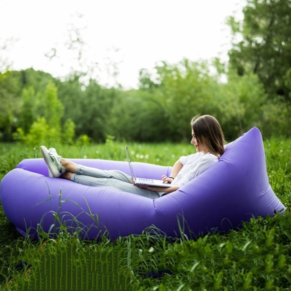 Lazyman Inflatable Sofa Air Be - Outdoor Daybed Furniture avaliação e preço