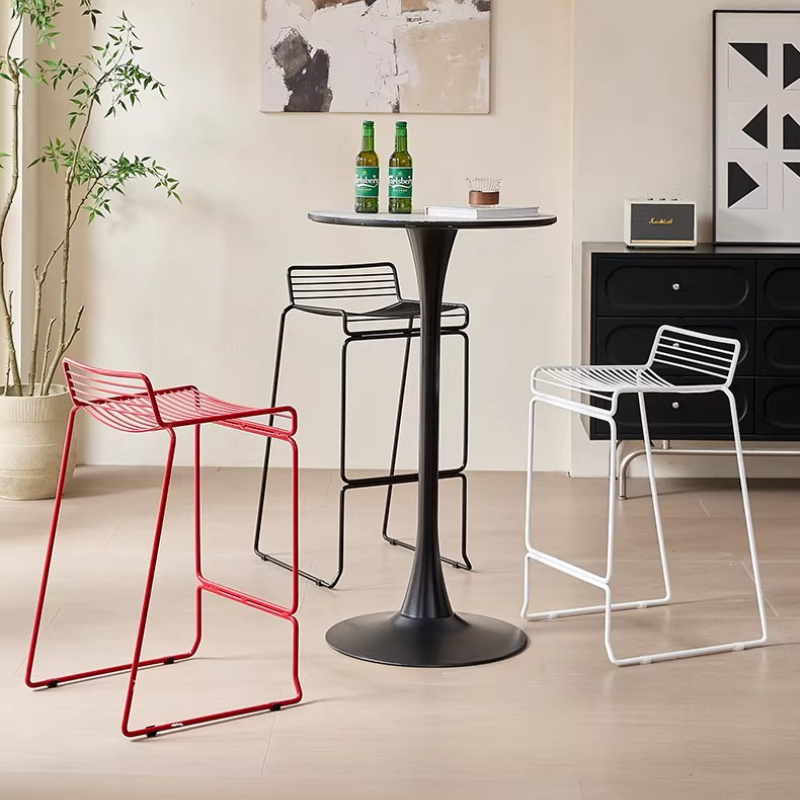 Nordic Minimalist Bar Stool Mo - Outdoor Furniture For Cafe avaliação e preço