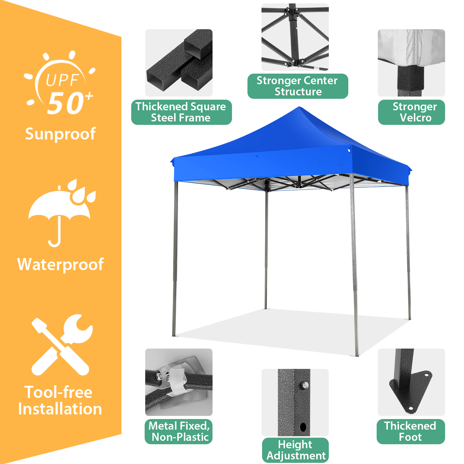 6.6x6.6ft Pop Up Canopy Withou - Gazebo Pop Up avaliação e preço
