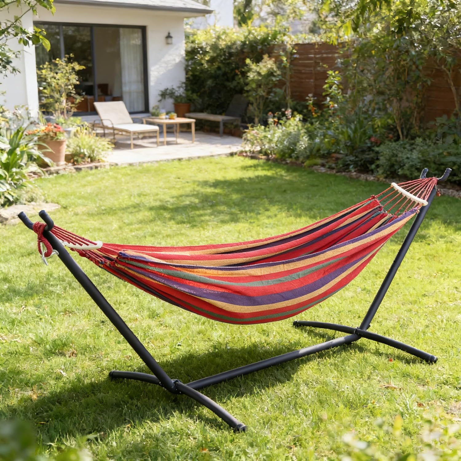 Double Hammock with Stand Incl - Hammock With Stand avaliação e preço