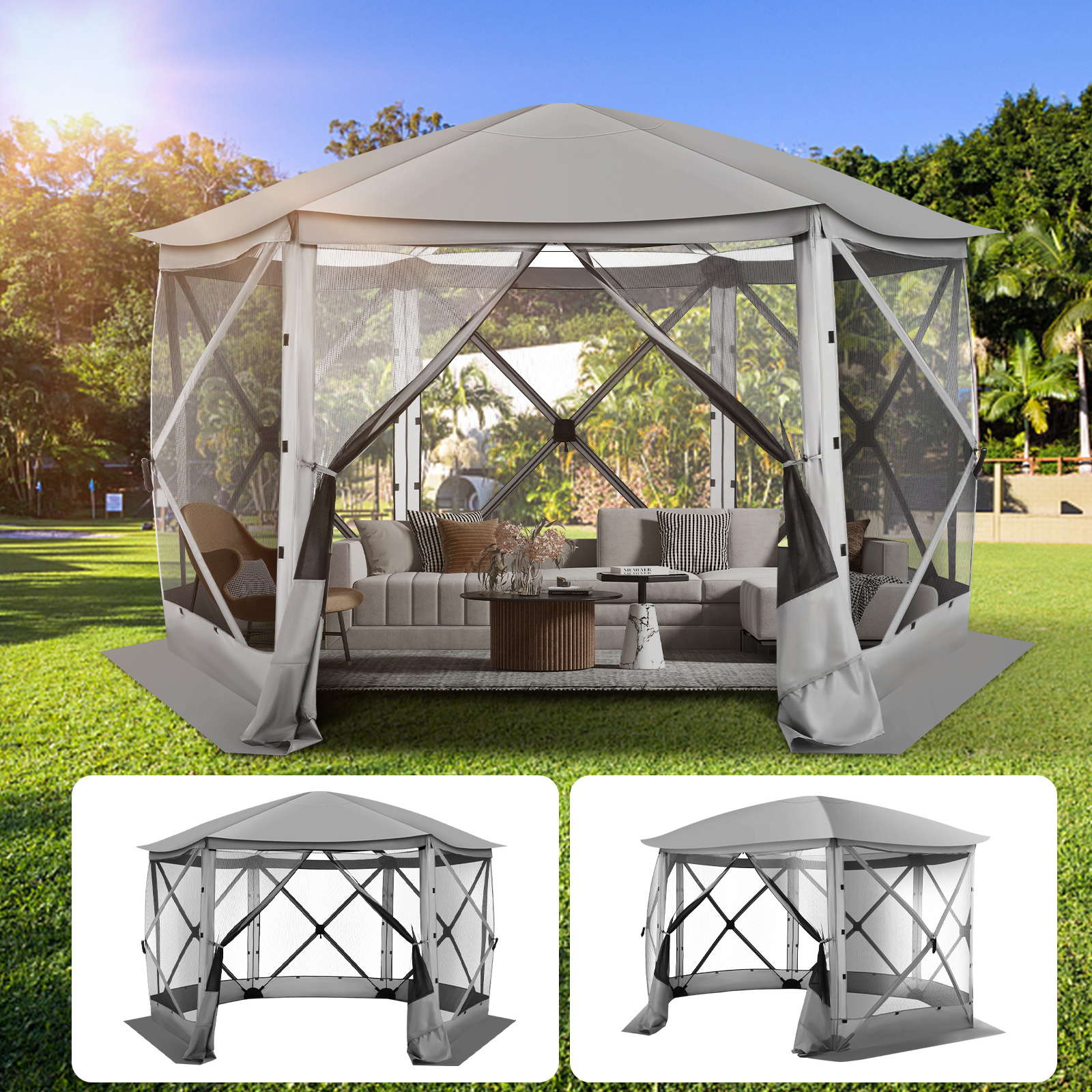 Pop up Gazebo Screen Tent Scre - Gazebo Pop Up avaliação e preço