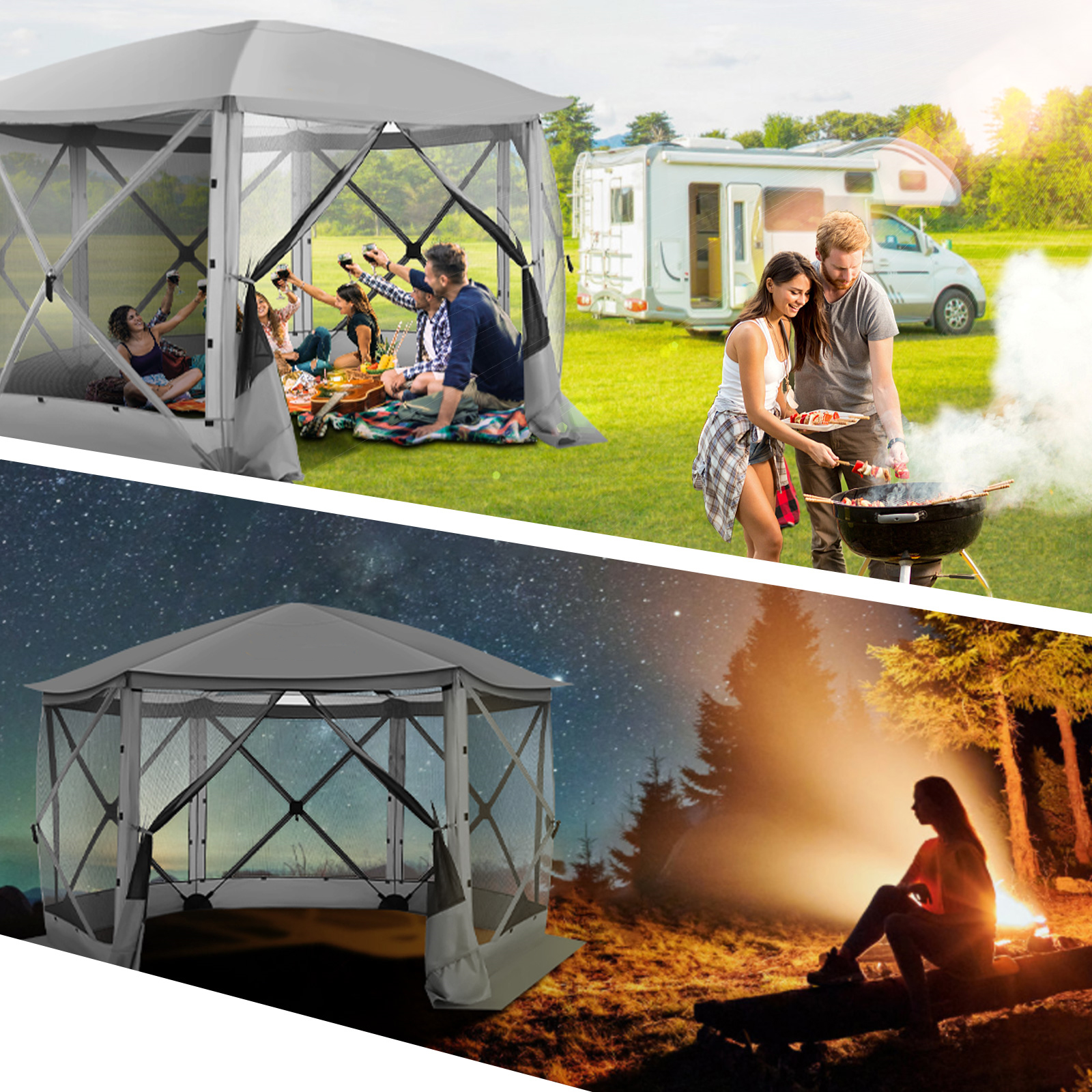 Pop up Gazebo Screen Tent Scre - Gazebo Pop Up avaliação e preço
