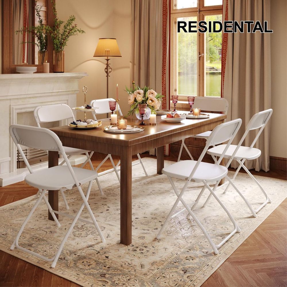 10-Pack White Folding Chairs,  - Outdoor Furniture For Sale avaliação e preço