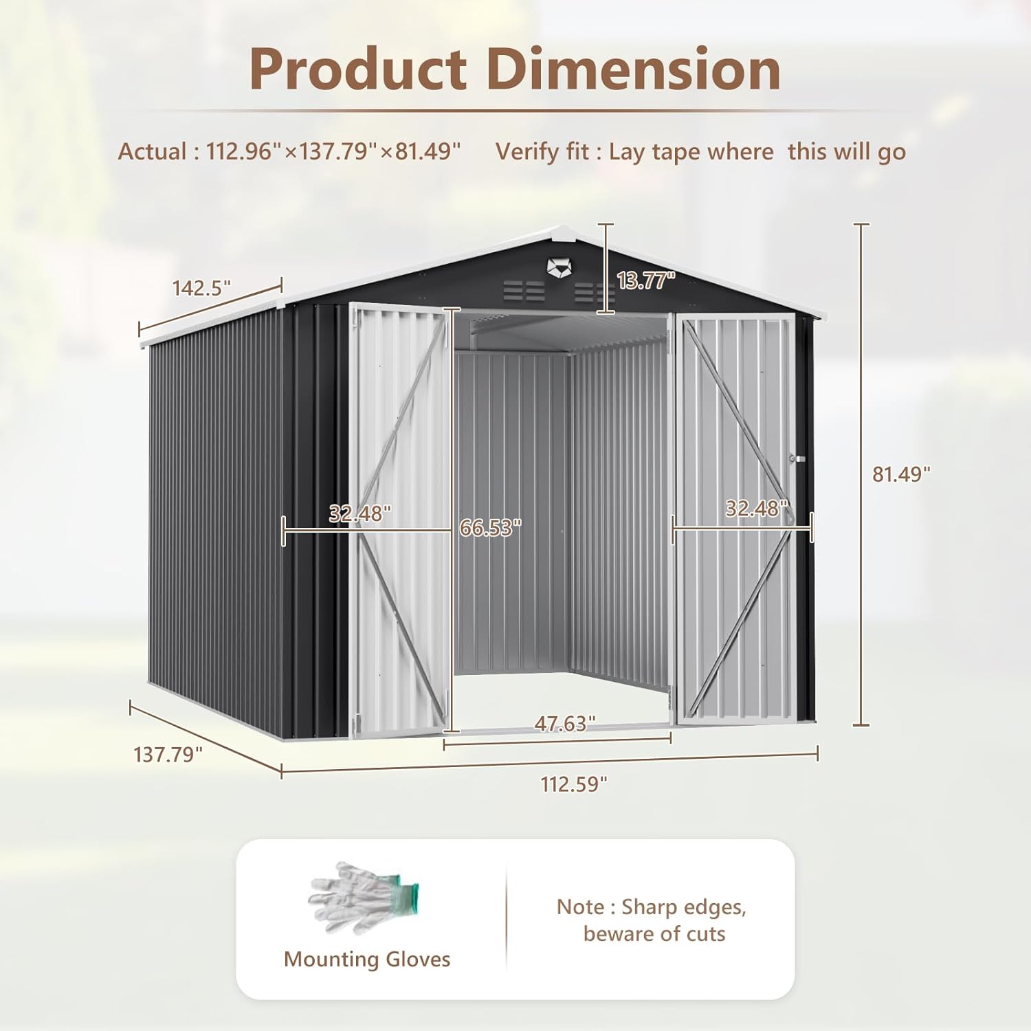 10x12 FT Metal Outdoor Storage - Outdoor Furniture Designer avaliação e preço