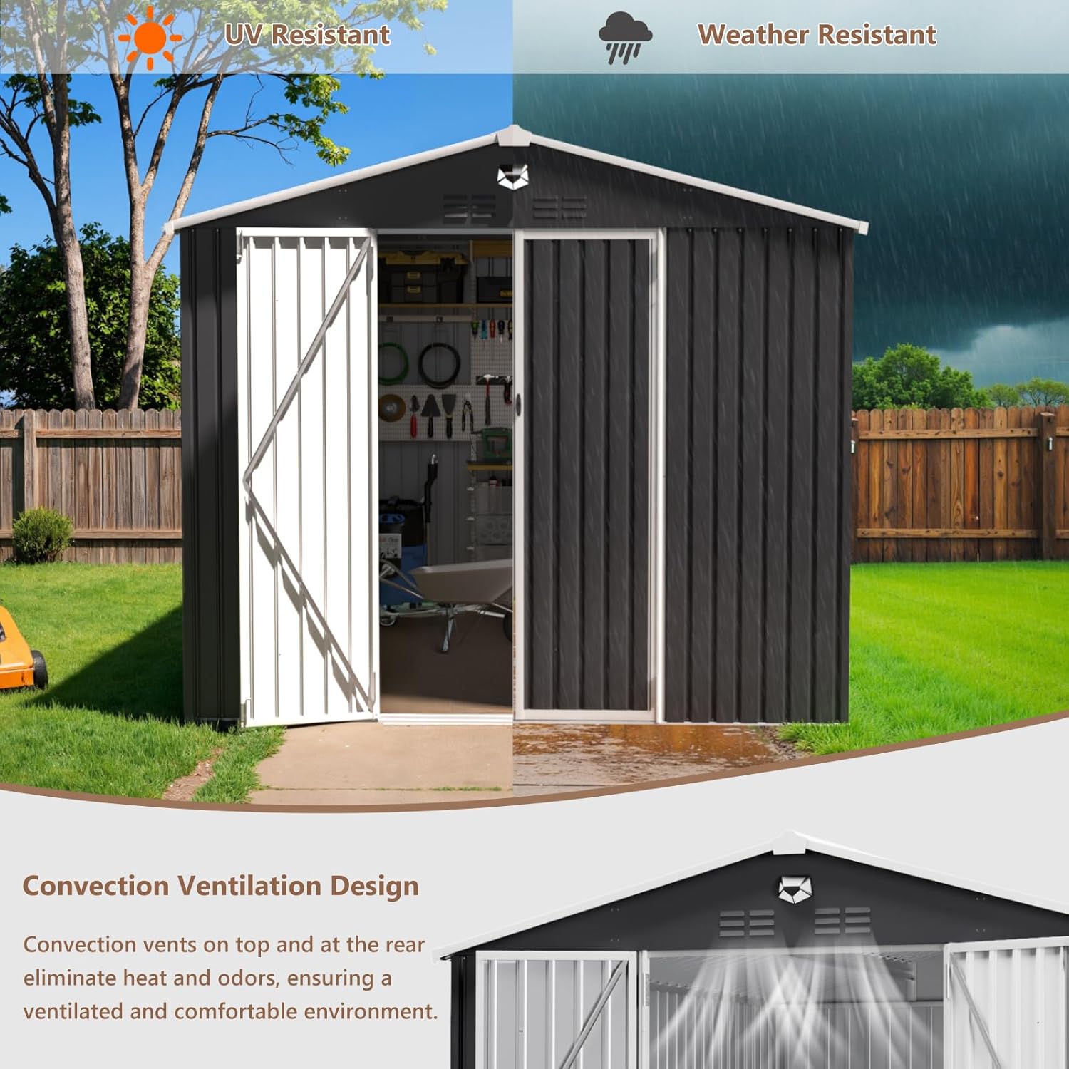 10x12 FT Metal Outdoor Storage - Outdoor Furniture Designer avaliação e preço