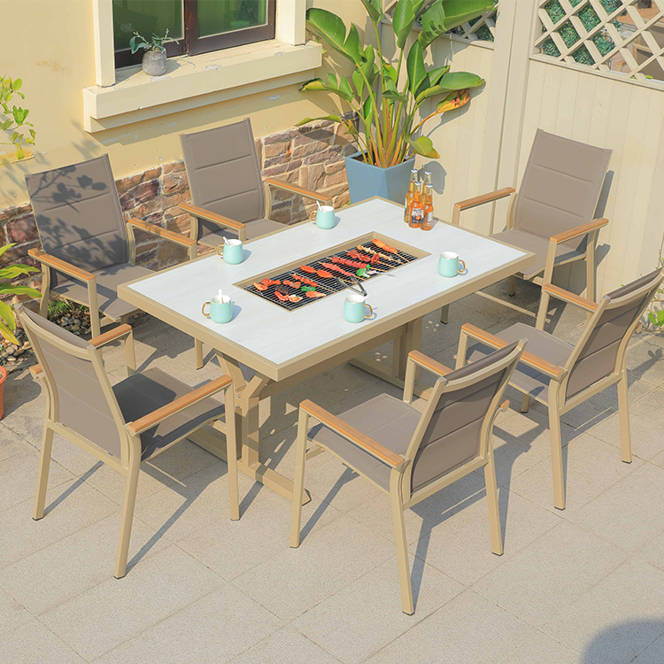 Hot Sale Cast Aluminum Fire Pi - Outdoor Furniture For Sale avaliação e preço