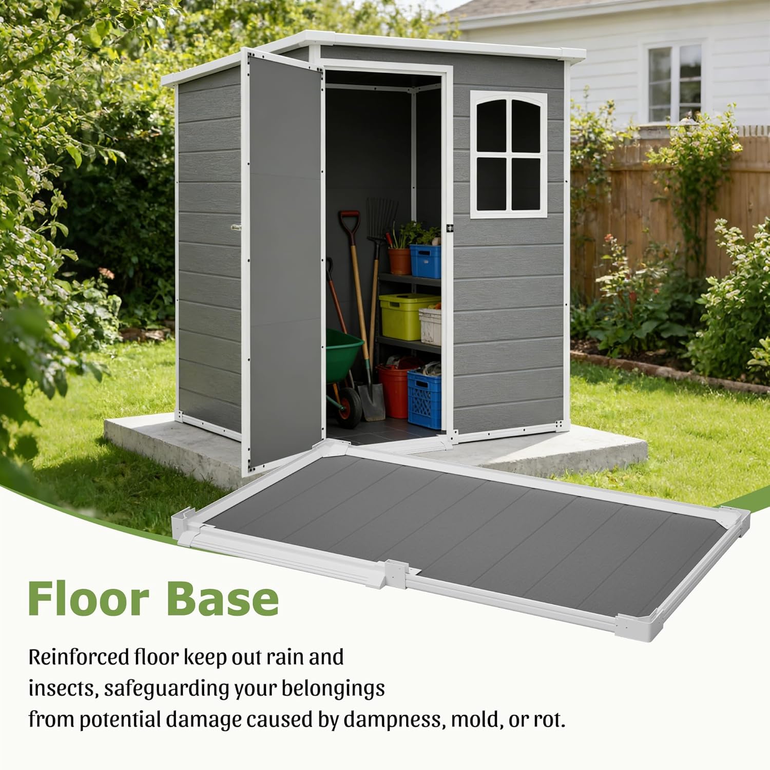 Resin Outdoor Storage Shed Kit - Outdoor Furniture Resin avaliação e preço