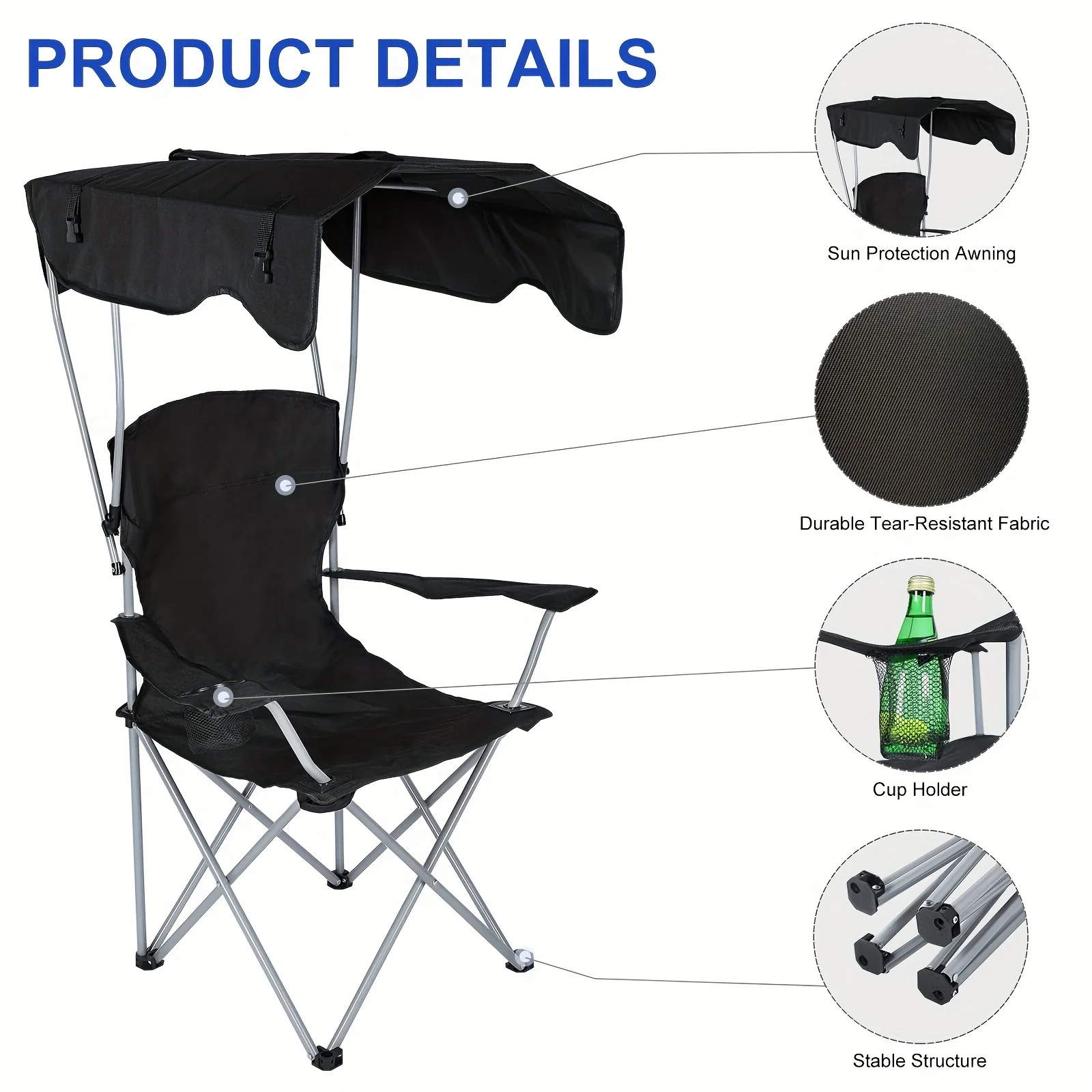 Canopy Lounge Chair with Sunsh - Outdoor Furniture Ideas avaliação e preço