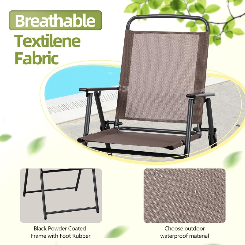 Vongrasig 6 Pieces Folding Pat - Outdoor Furniture For Sale avaliação e preço
