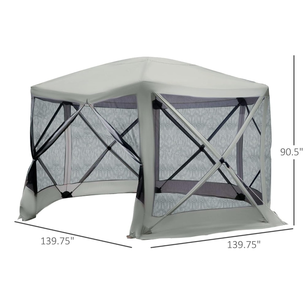 12' x 12' Hexagon Screen House - Gazebo Pop Up avaliação e preço
