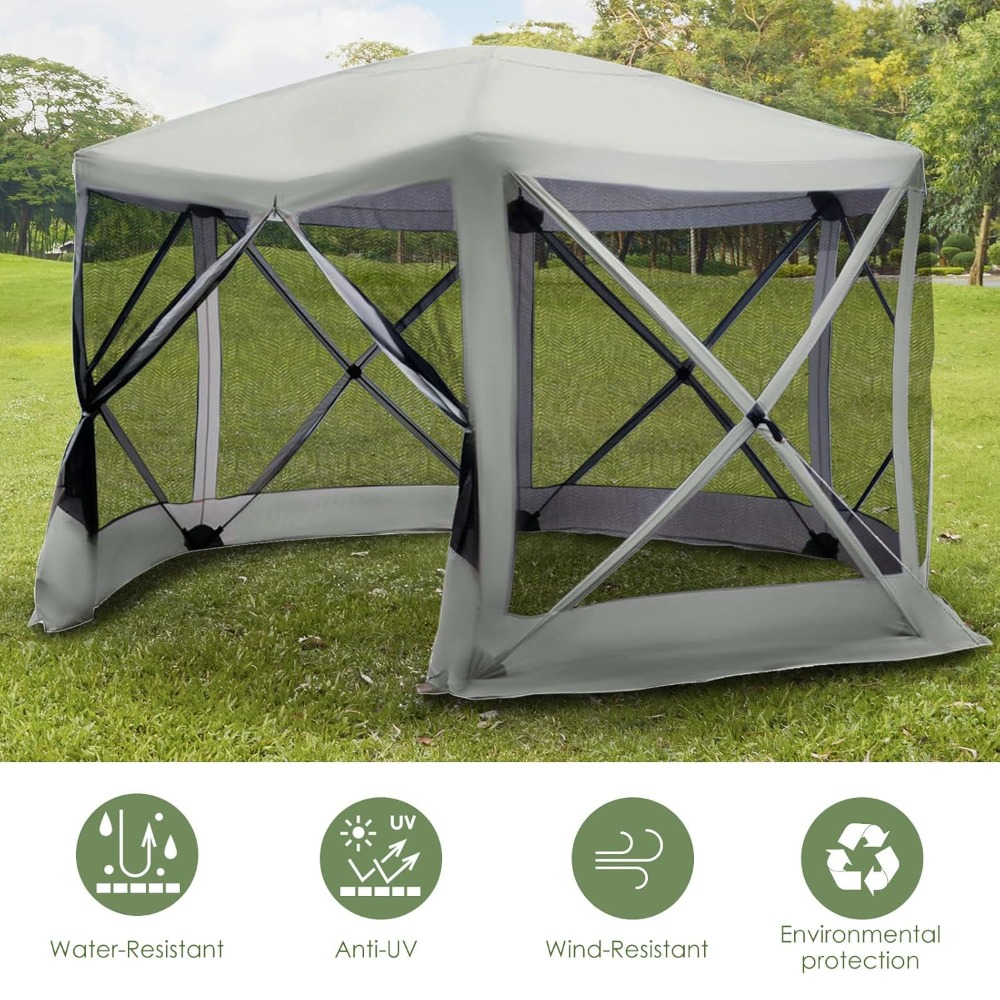 12' x 12' Hexagon Screen House - Gazebo Pop Up avaliação e preço