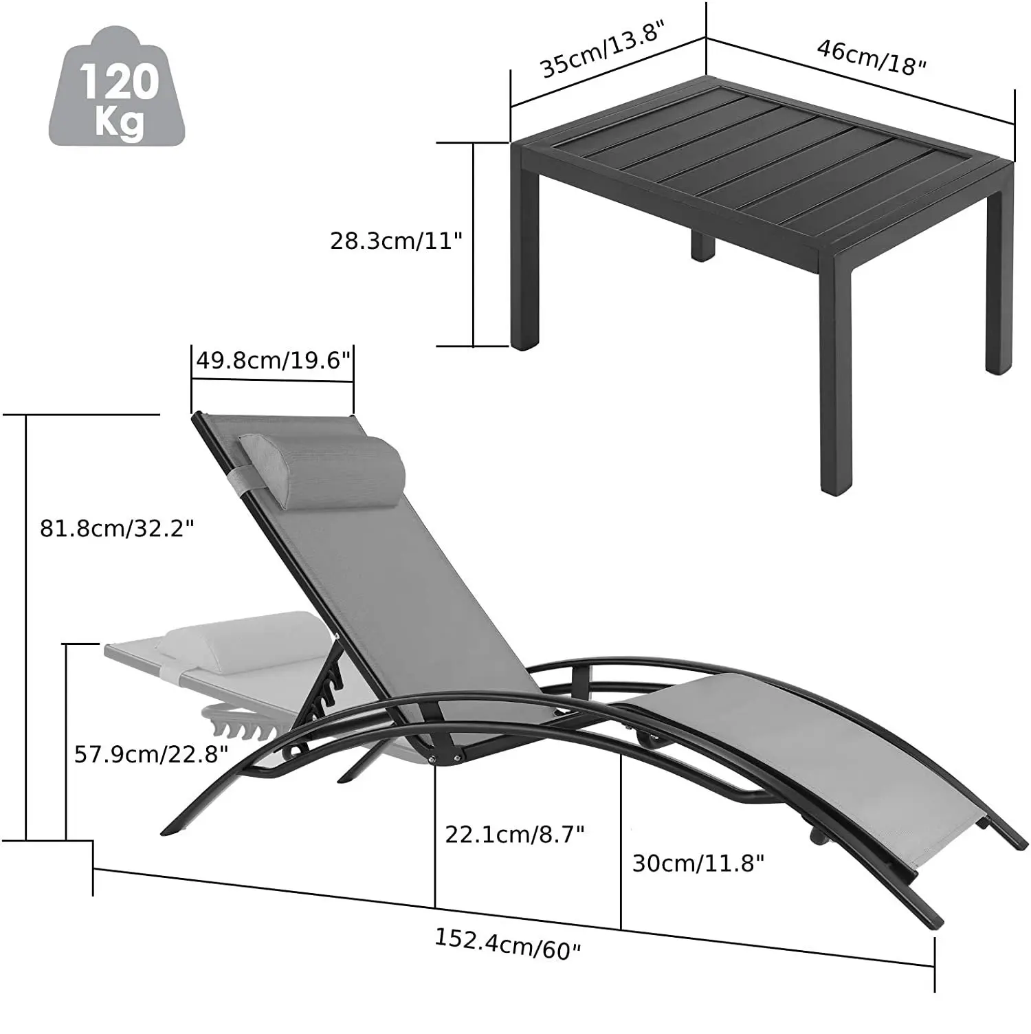 Aluminum Lounge Chair for Outs - Outdoor Furniture Ideas avaliação e preço