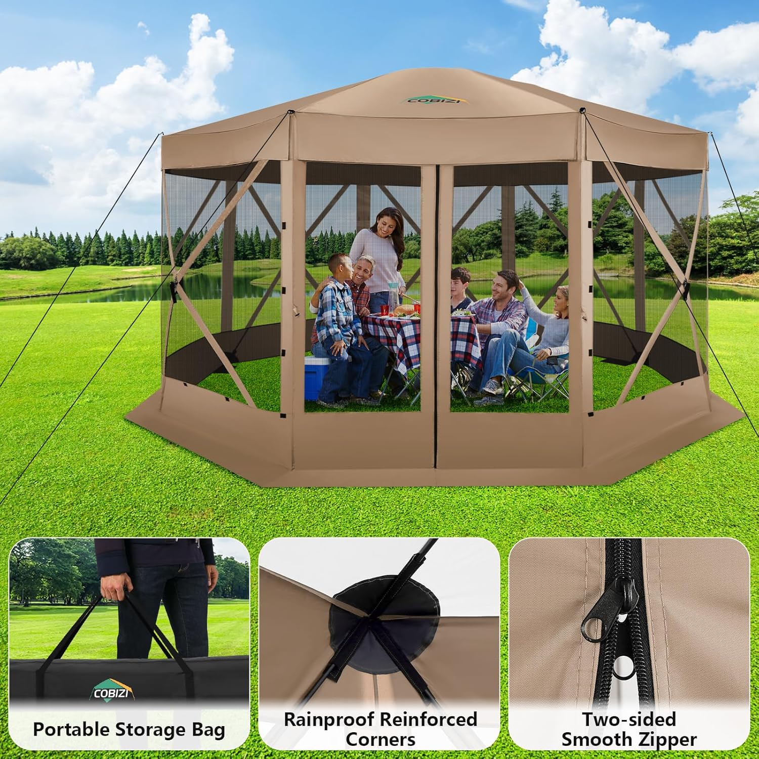15x15 Pop Up Screen Tent Gazeb - Gazebo Pop Up avaliação e preço