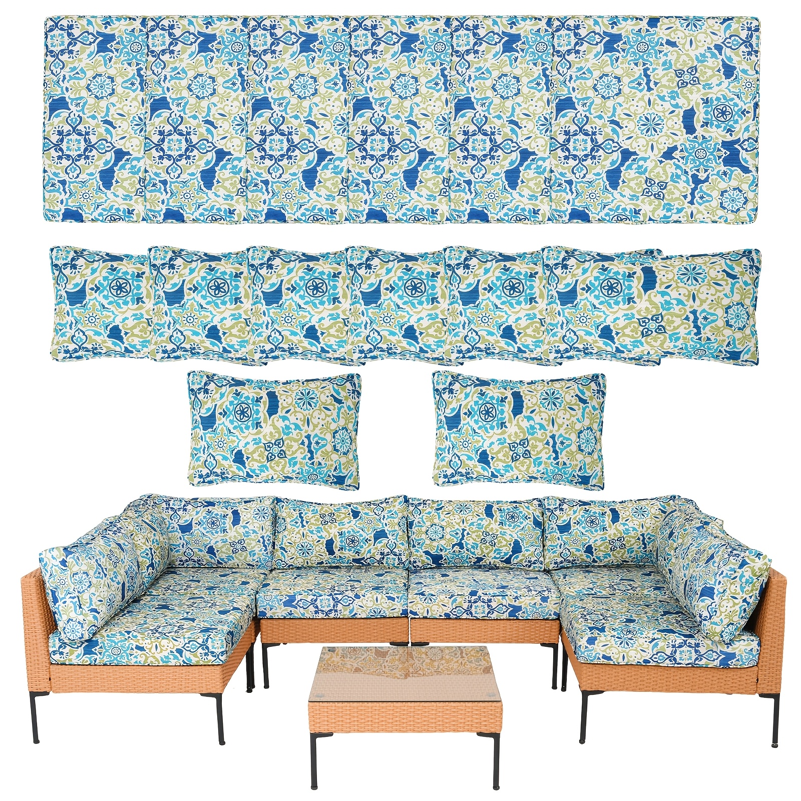14pcs Outdoor Patio Waterproof - Outdoor Furniture Without Cushions avaliação e preço