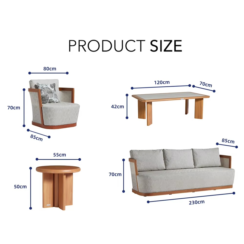 Modern Outdoor Aluminum Sofa G - Outdoor Furniture Quality avaliação e preço