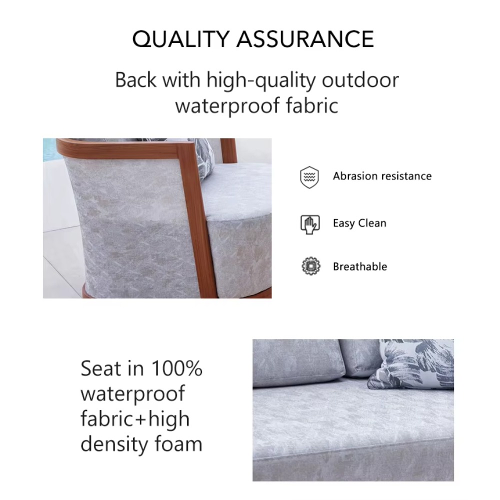 Modern Outdoor Aluminum Sofa G - Outdoor Furniture Quality avaliação e preço