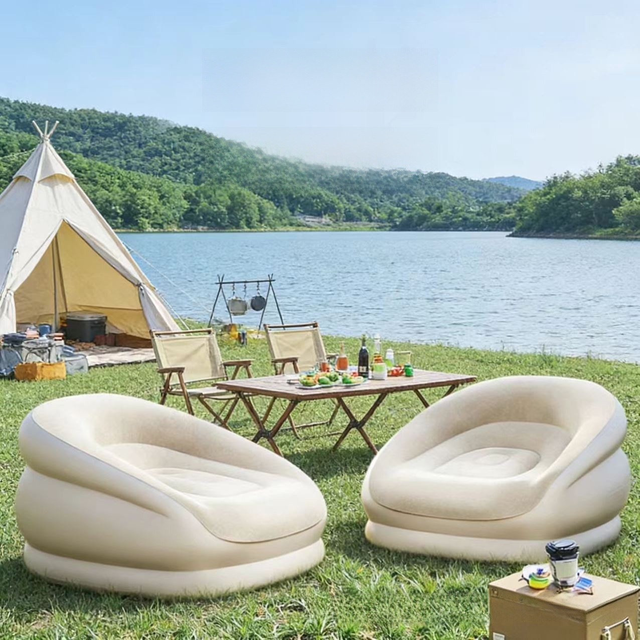 Portable Iatable Sofa for Cam  - Outdoor Furniture Designer avaliação e preço