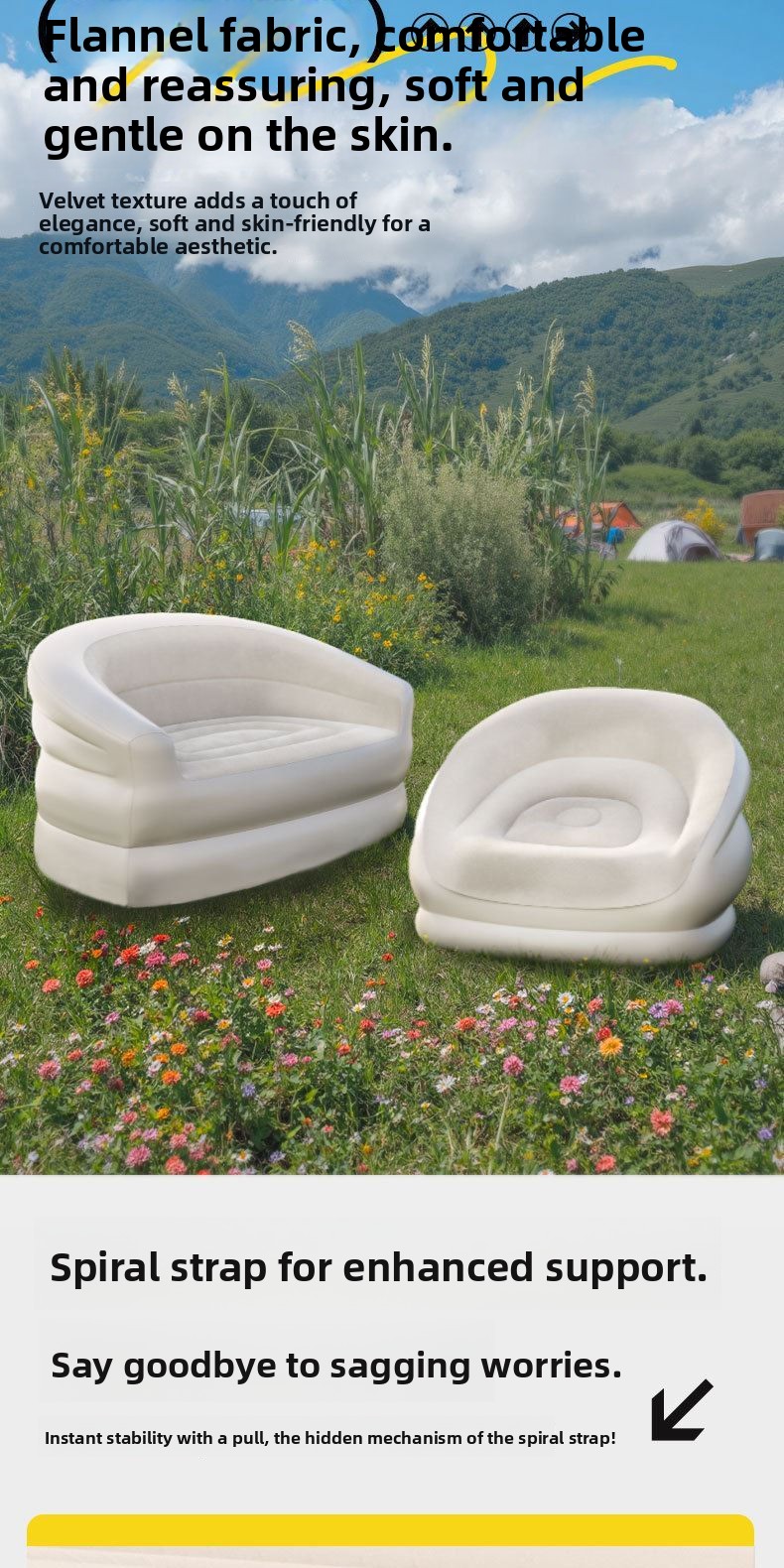 Portable Iatable Sofa for Cam  - Outdoor Furniture Designer avaliação e preço
