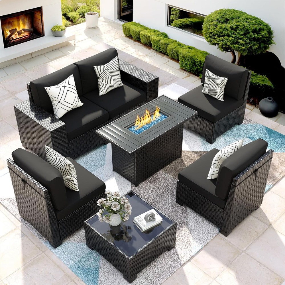 7 Piece Outdoor Sectional Sofa - Outdoor Furniture Ideas avaliação e preço