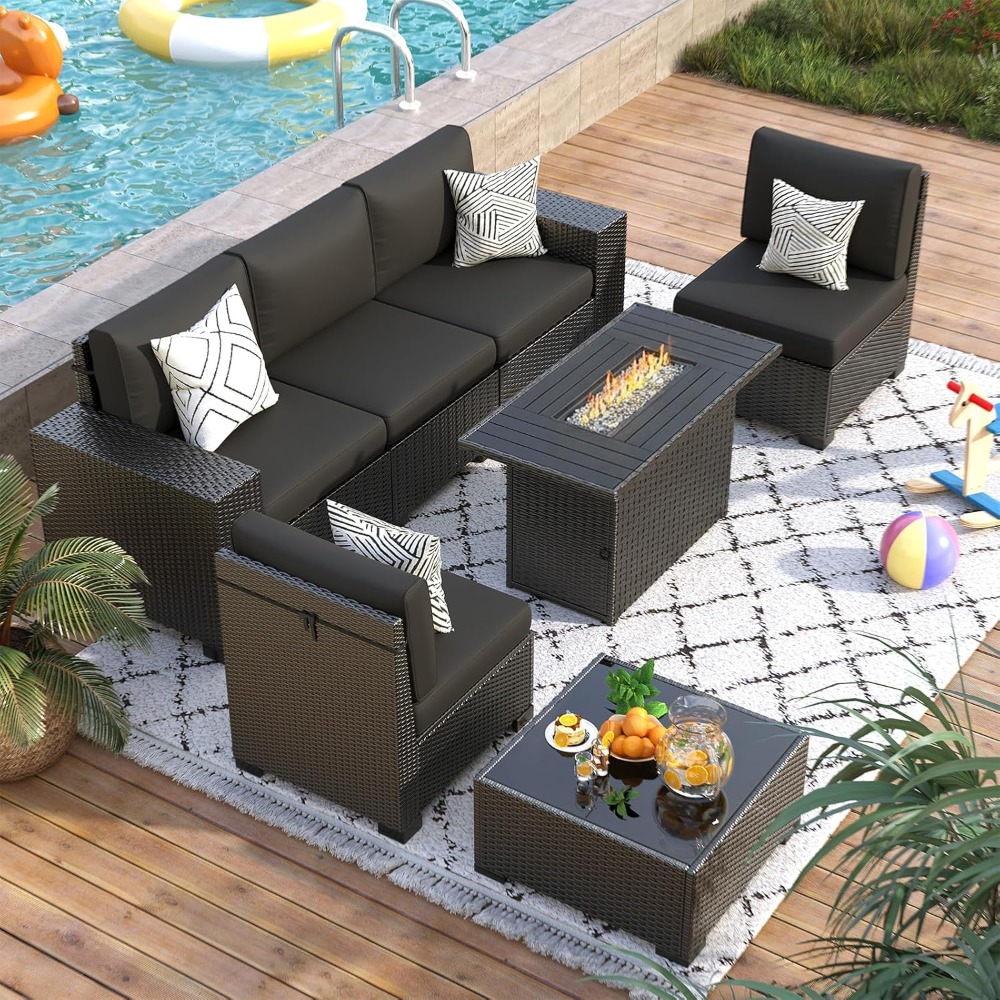 7 Piece Outdoor Sectional Sofa - Outdoor Furniture Ideas avaliação e preço