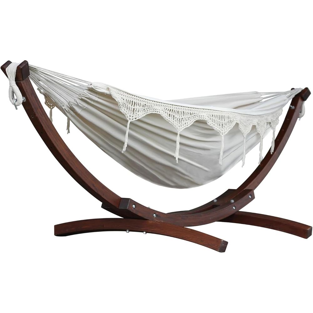 Double Cotton Hammock with Sol - Hammock With Stand avaliação e preço