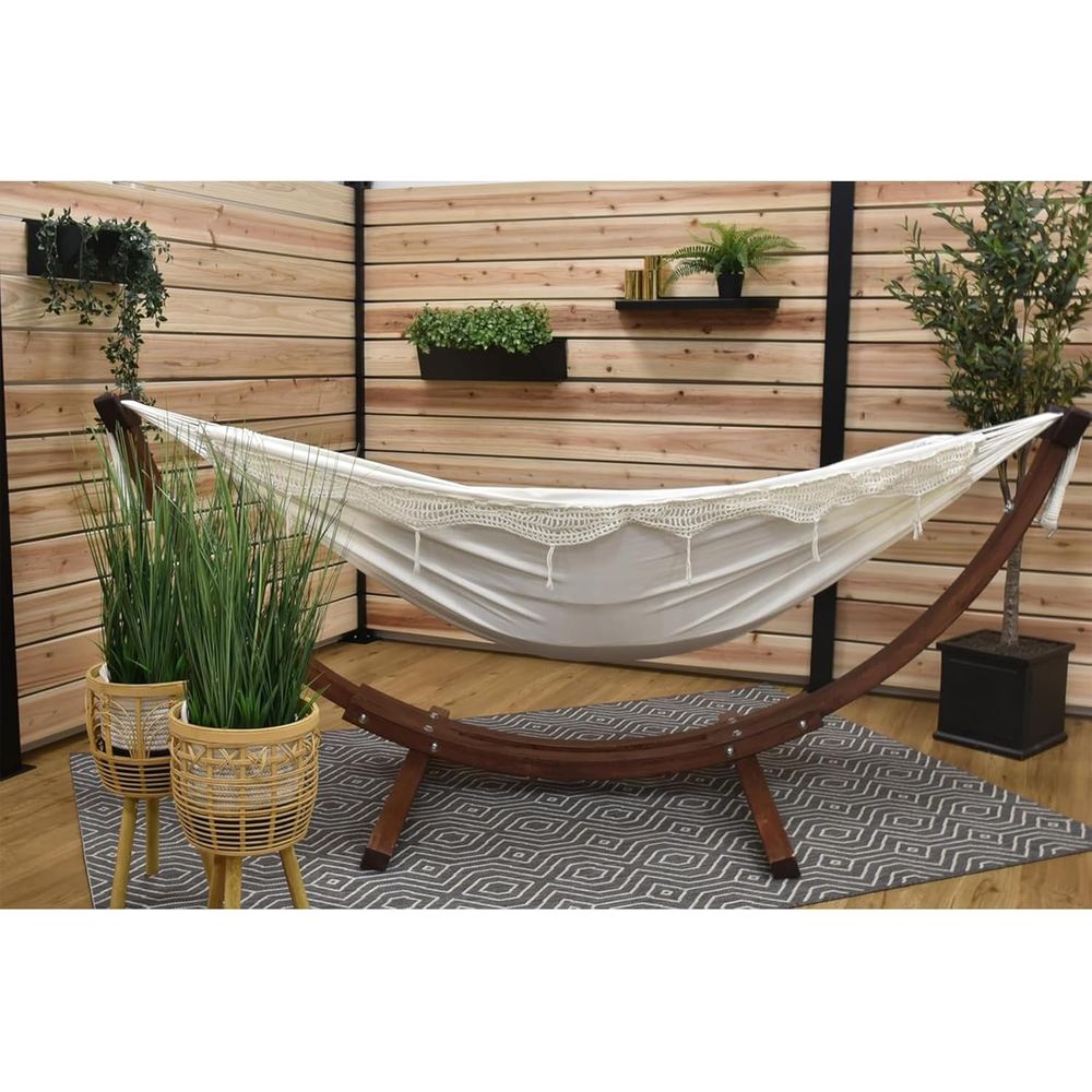 Double Cotton Hammock with Sol - Hammock With Stand avaliação e preço