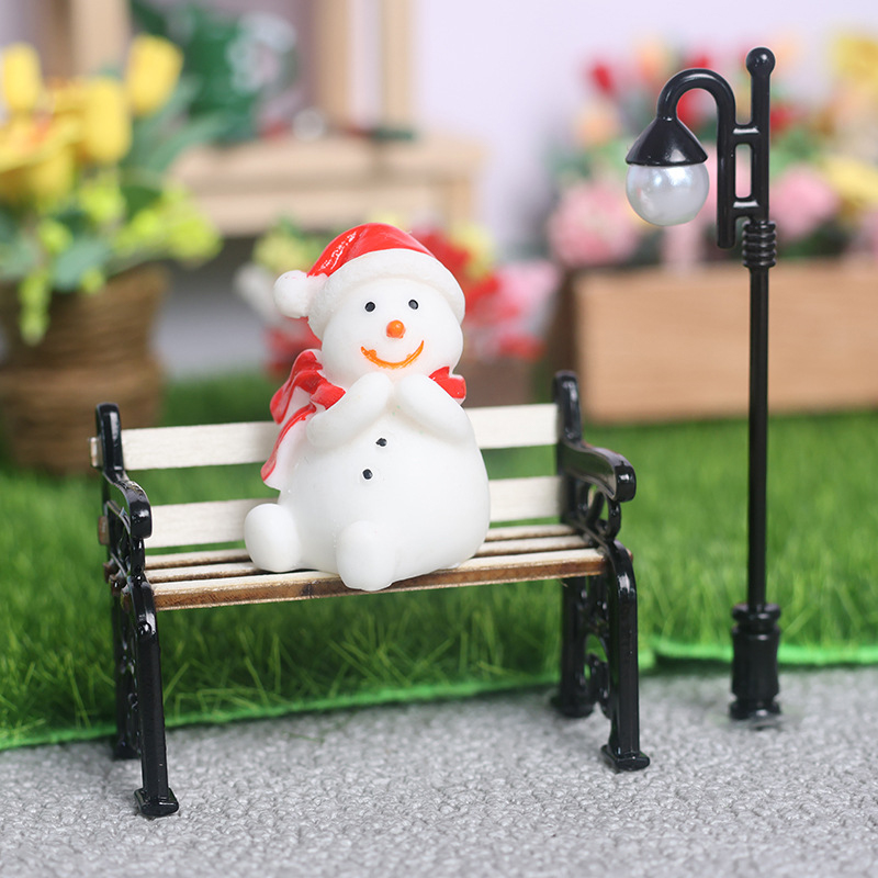 2Pcs/Set 1:12 Dollhouse Miniat - Outdoor Furniture Resin avaliação e preço