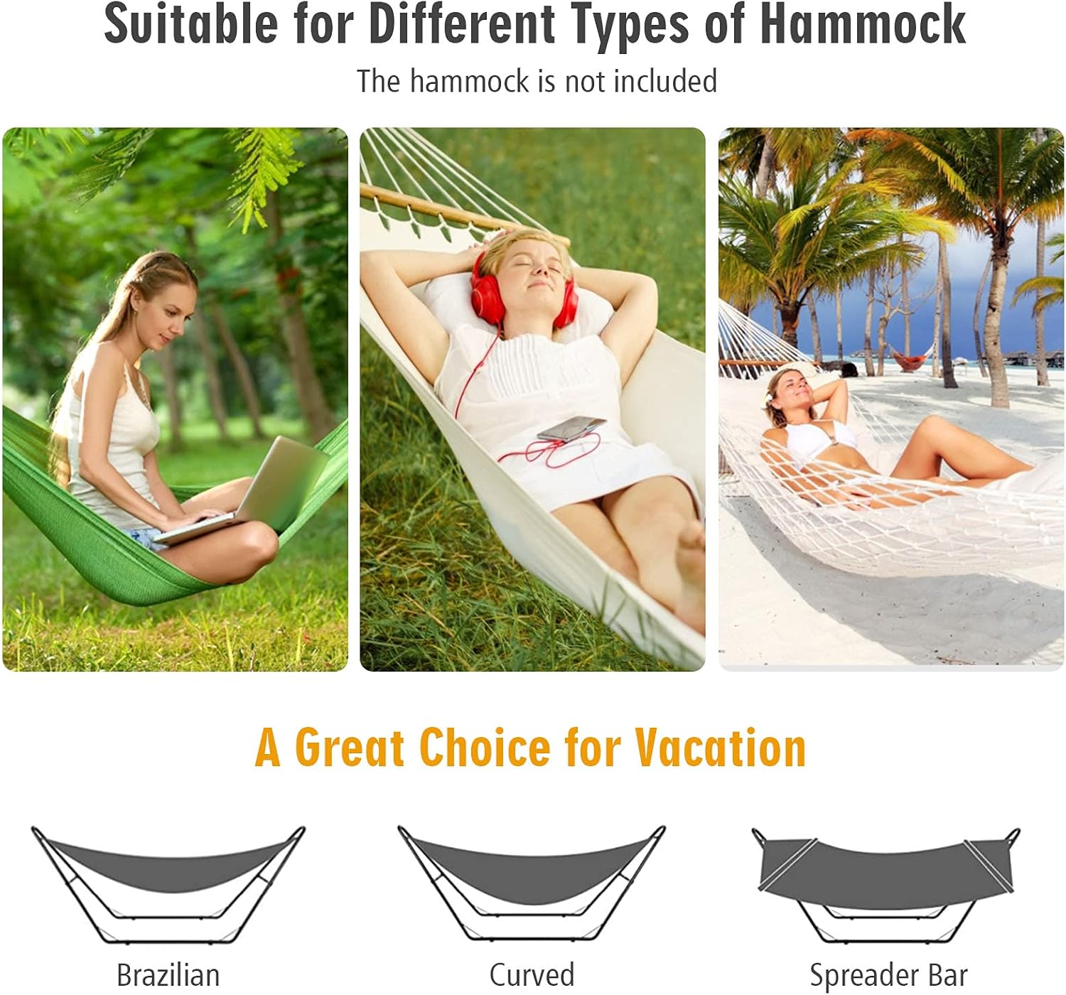 Universal 2 Person Hammock Sta - Hammock With Stand avaliação e preço