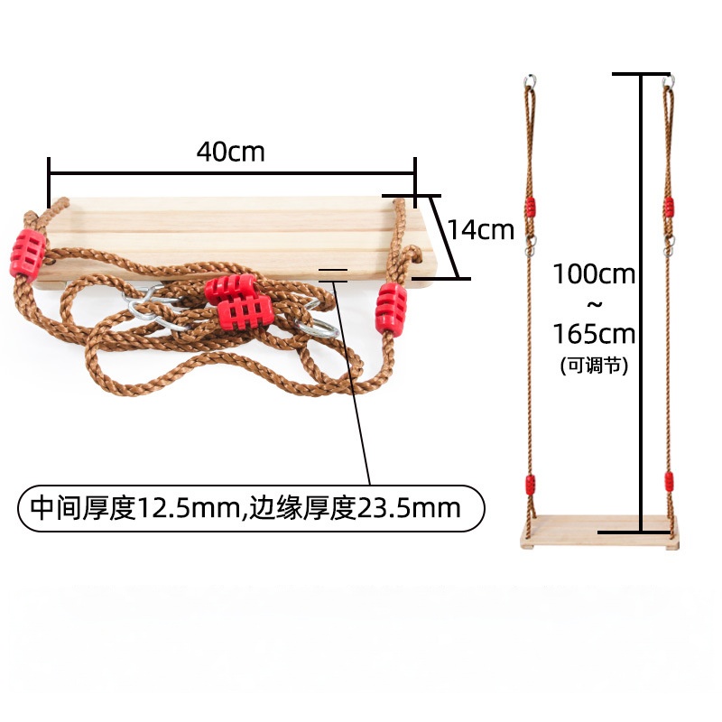 Wooden Hanging Swings Seat Hig - Outdoor Furniture Quality avaliação e preço