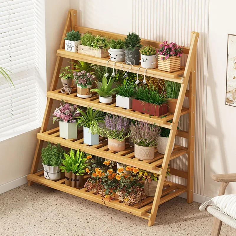 Solid Wood Flower Shelf Plant  - Outdoor Furniture Designer avaliação e preço