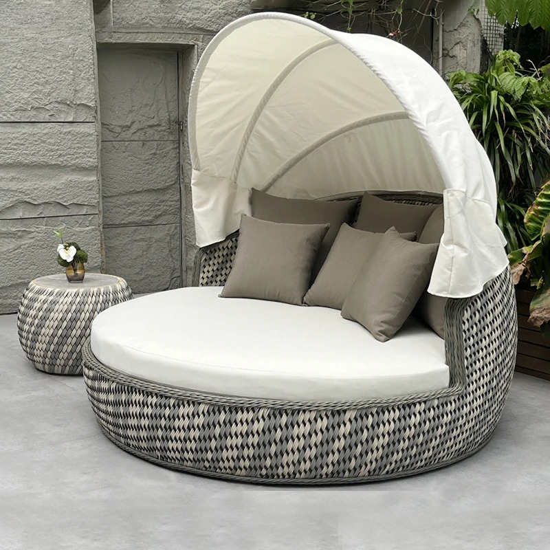 Daybed,Anti-UV Rustproof Round - Outdoor Daybed Furniture avaliação e preço