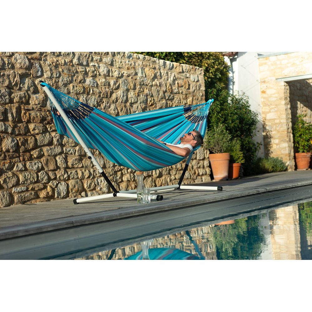 Nautico Cool Grey Powder Coate - Hammock With Stand avaliação e preço