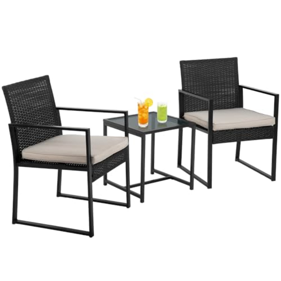 3-Piece Outdoor Patio Furnitur - Outdoor Furniture Without Cushions avaliação e preço