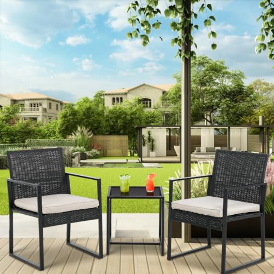 3-Piece Outdoor Patio Furnitur - Outdoor Furniture Without Cushions avaliação e preço