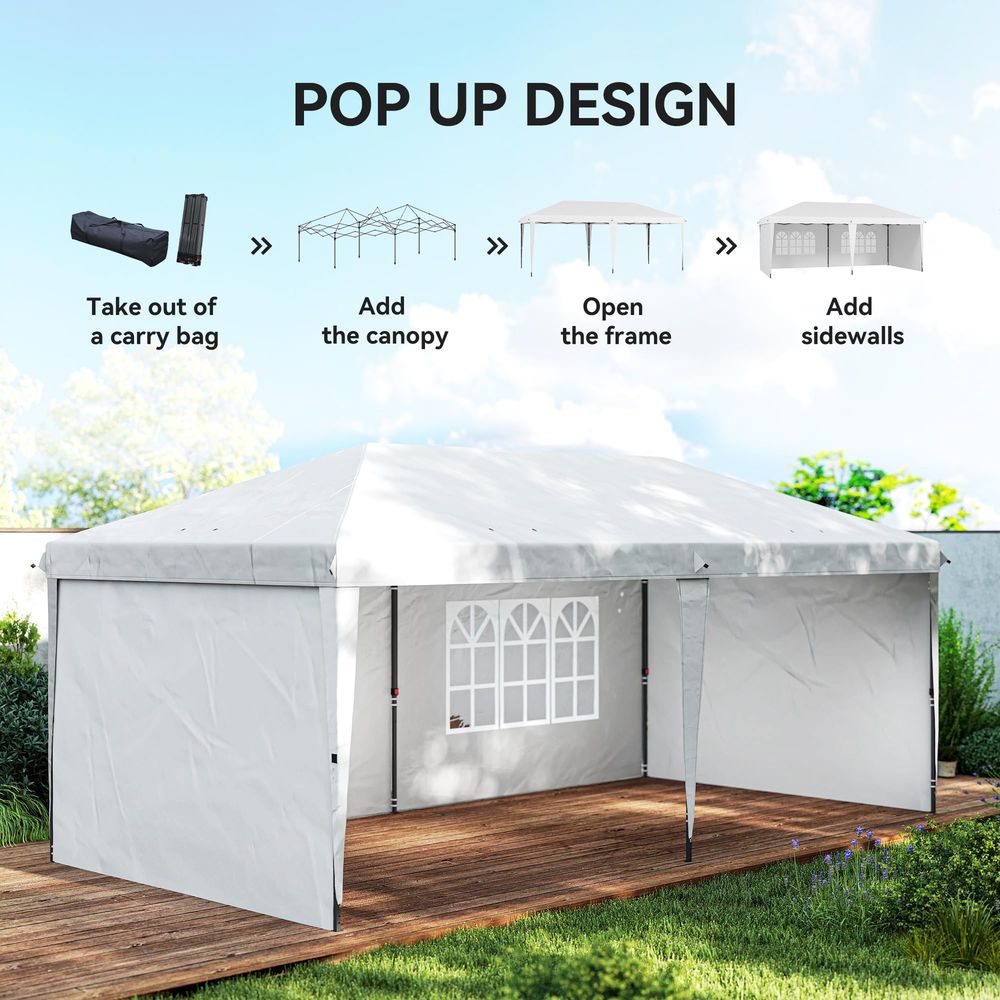 10 x 20 Pop Up Canopy Tent wit - Gazebo Pop Up avaliação e preço