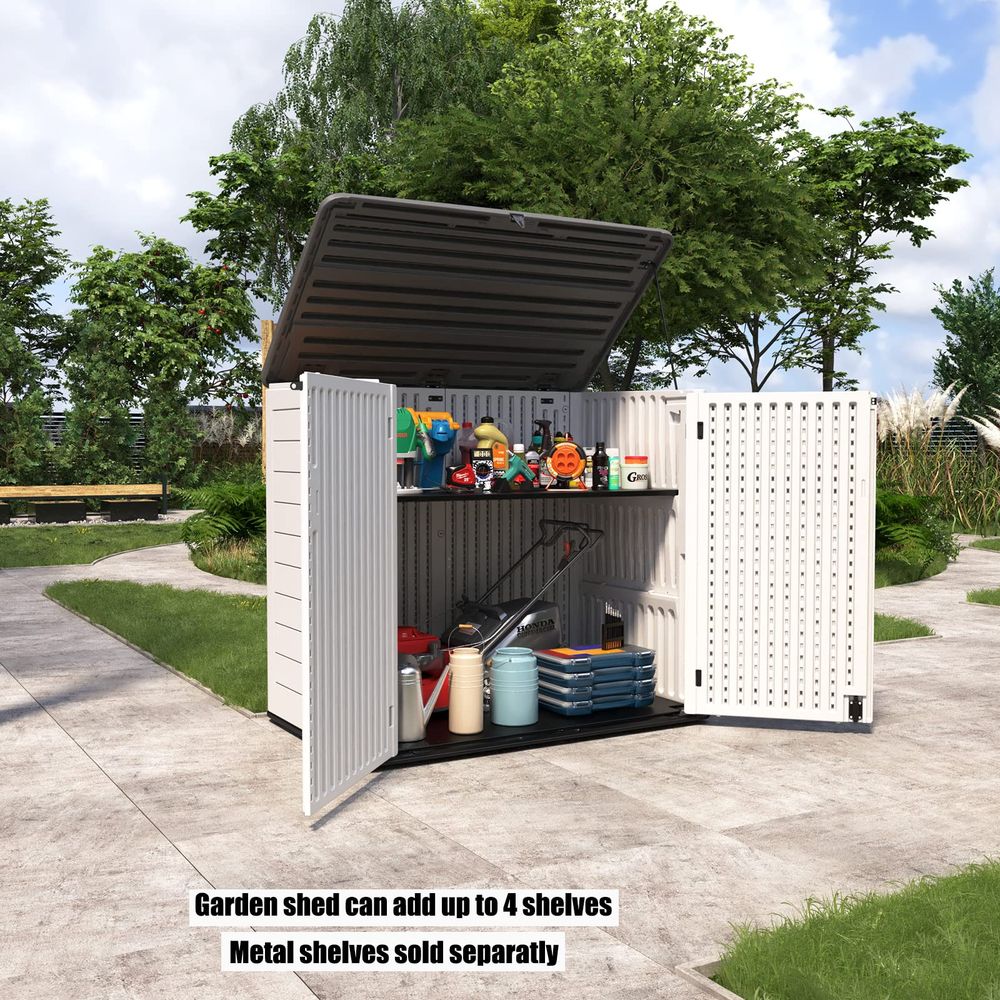 Resin Outdoor Storage Shed, 38 - Outdoor Furniture Resin avaliação e preço