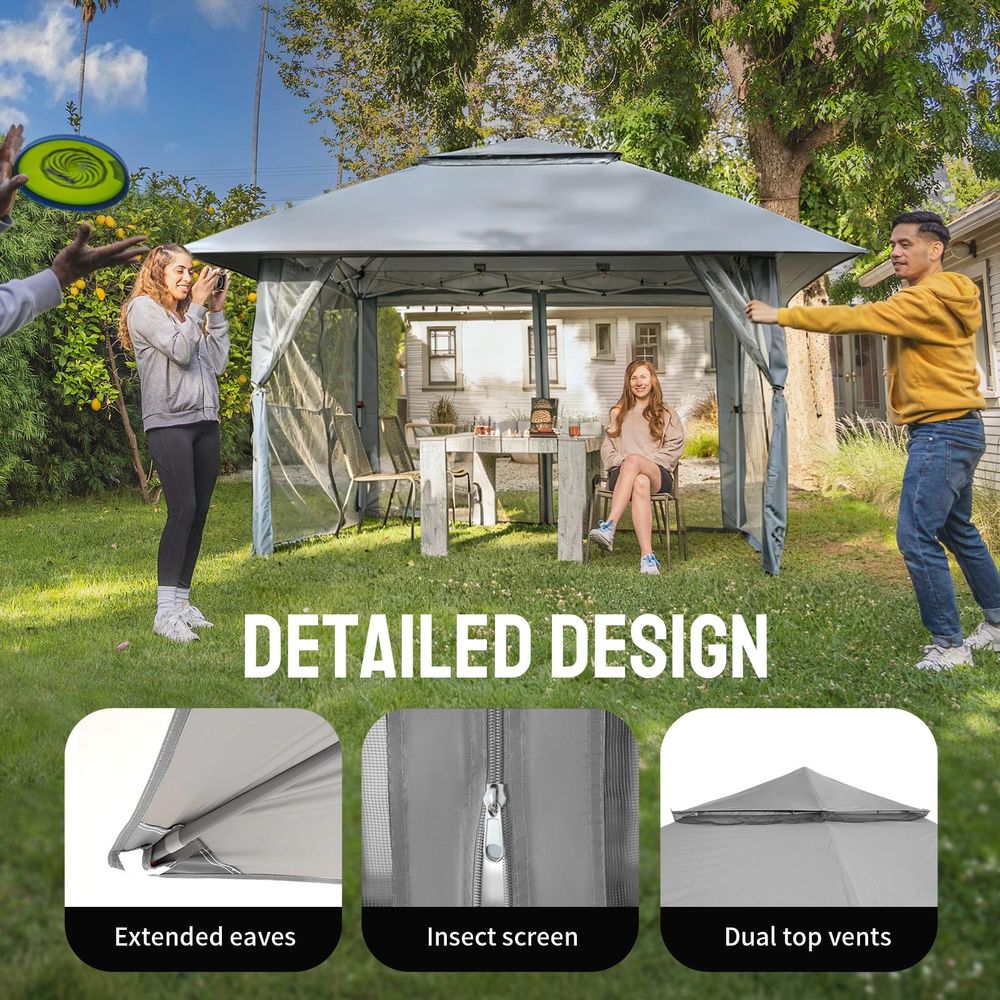 13x13 Pop Up Gazebo, Canopy Te - Gazebo Pop Up avaliação e preço