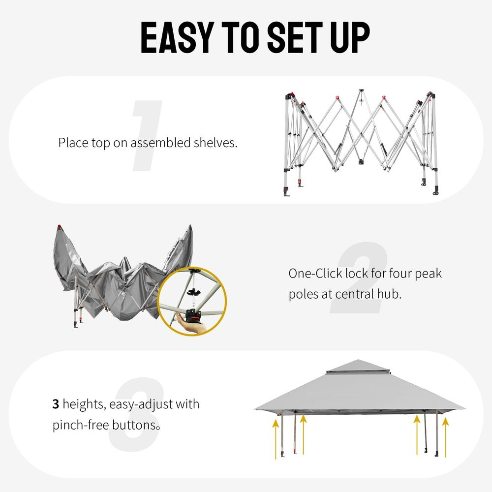 13x13 Pop Up Gazebo, Canopy Te - Gazebo Pop Up avaliação e preço