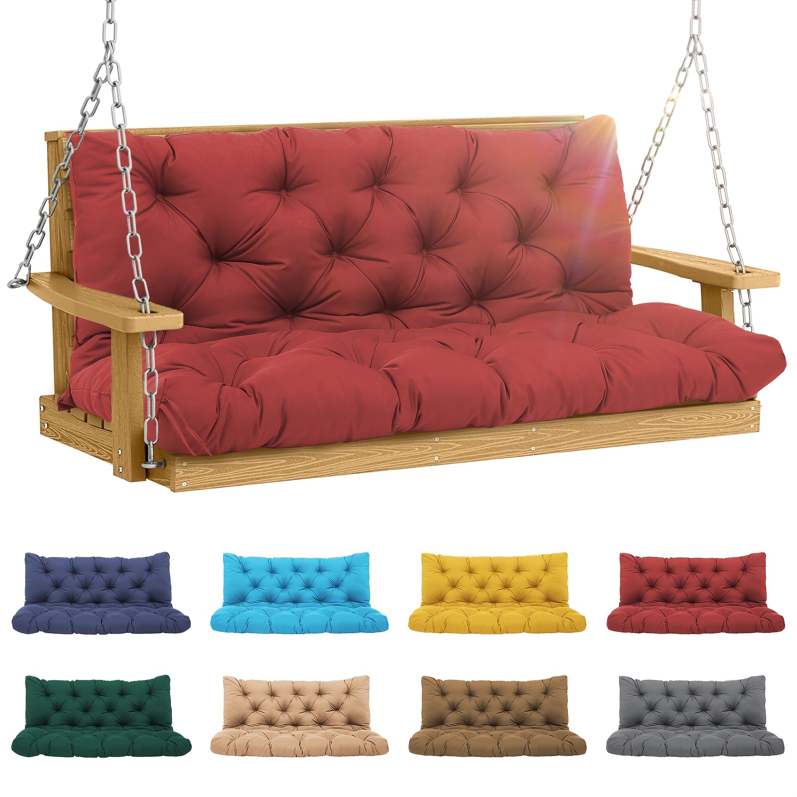 Porch Swing Cushions, Waterpro - Outdoor Furniture Without Cushions avaliação e preço