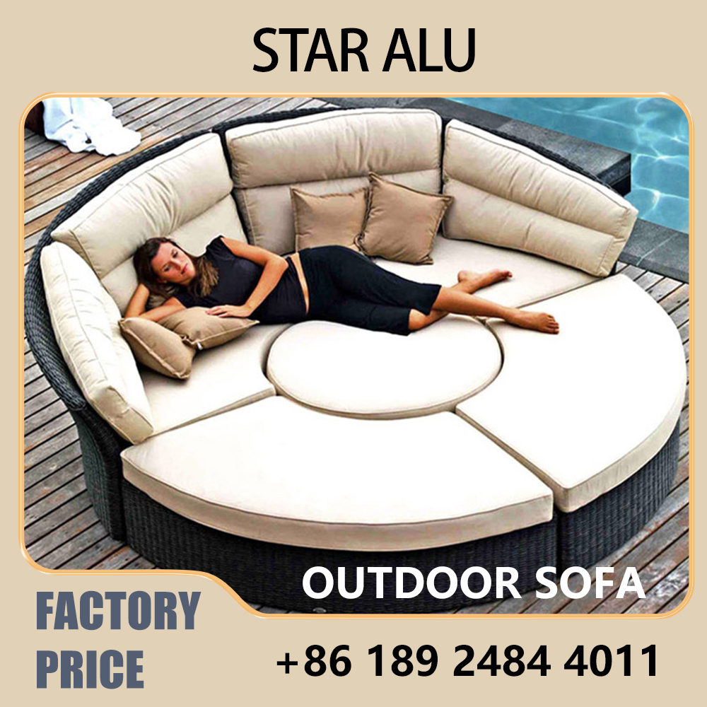 Outdoor Rattan Round Daybed So - Outdoor Daybed Furniture avaliação e preço