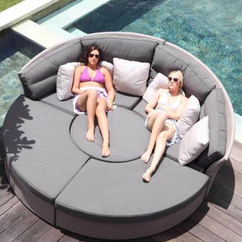 Outdoor Rattan Round Daybed So - Outdoor Daybed Furniture avaliação e preço